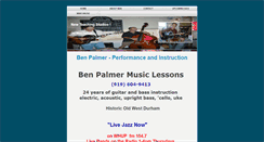 Desktop Screenshot of benpalmermusic.com