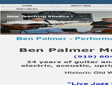 Tablet Screenshot of benpalmermusic.com